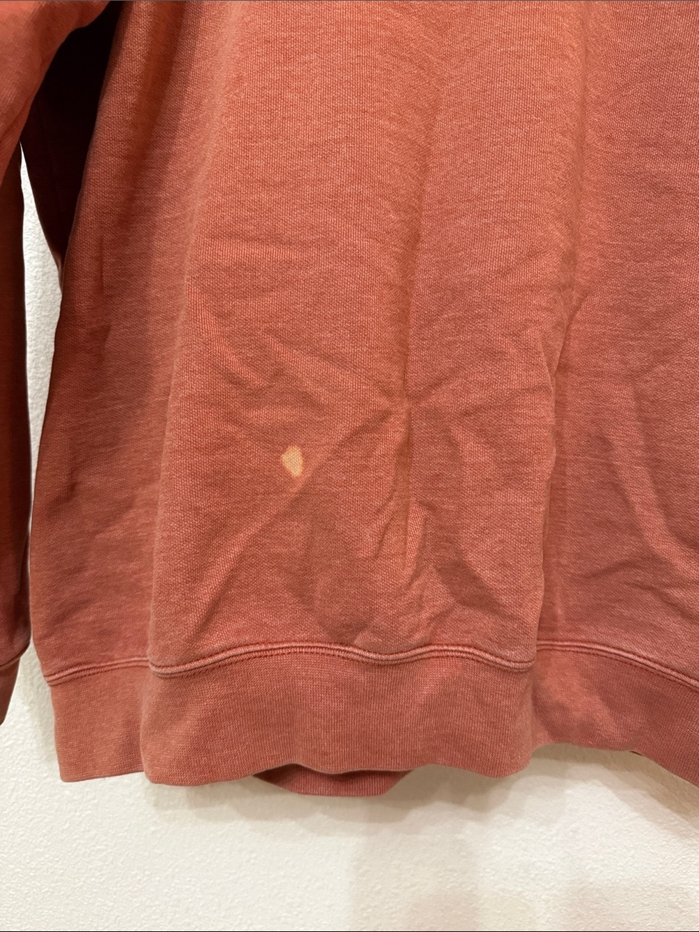Carhartt Rust Orange Pullover Hoodie with Sleeve Logo Men’s Size XL Original Fit - Picture 8 of 8